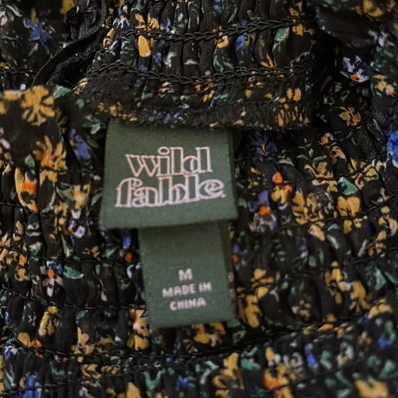 ❤️ Wild Fable Smocked Yoke Floral Babydoll Dress - Picture 6 of 8